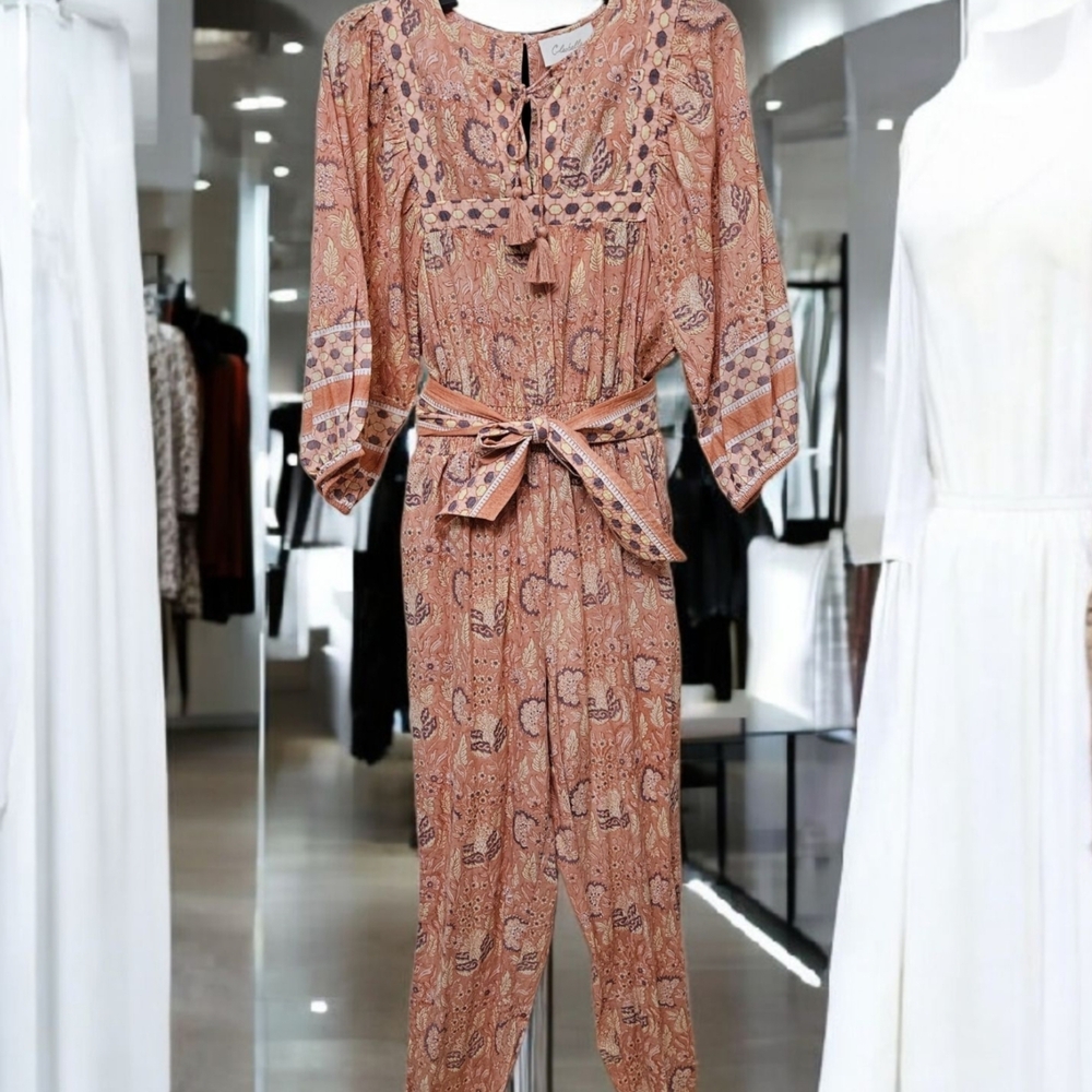 Cleobella Magdalena Bohemian Jumpsuit--Size Large - Picture 8 of 13
